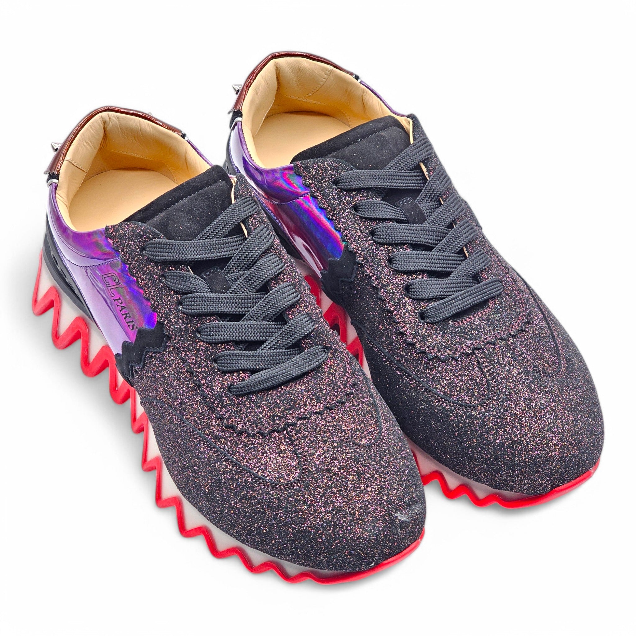 スニーカー Christian Louboutin Loubishark Glitter Iridescent- EU 42.5 Christian Louboutin Loubishark Glitter Iridescent Sneakers
