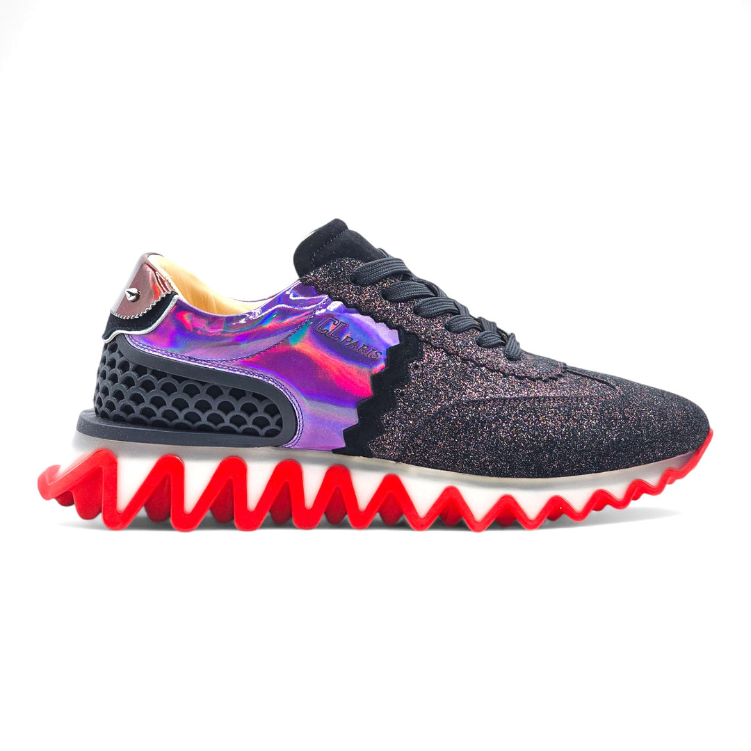 Christian Louboutin Loubishark Glitter Iridescent Sneakers - EU 43 / US 10