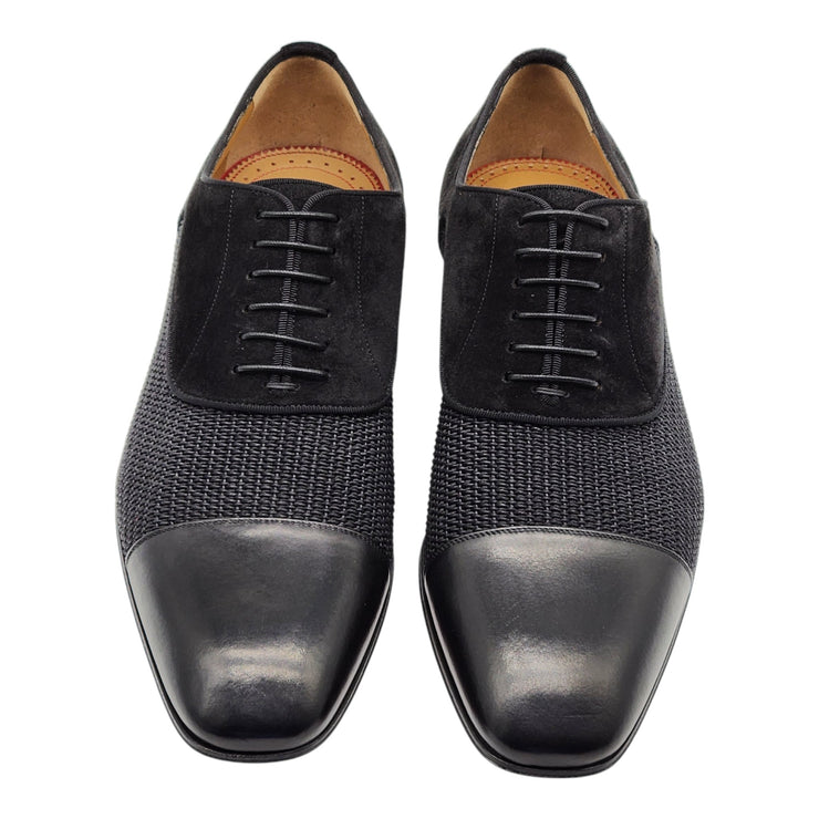 Christian Louboutin Greggo Oxford Shoes - Velvet and Leather - Black EU 40.5 / US 7.5