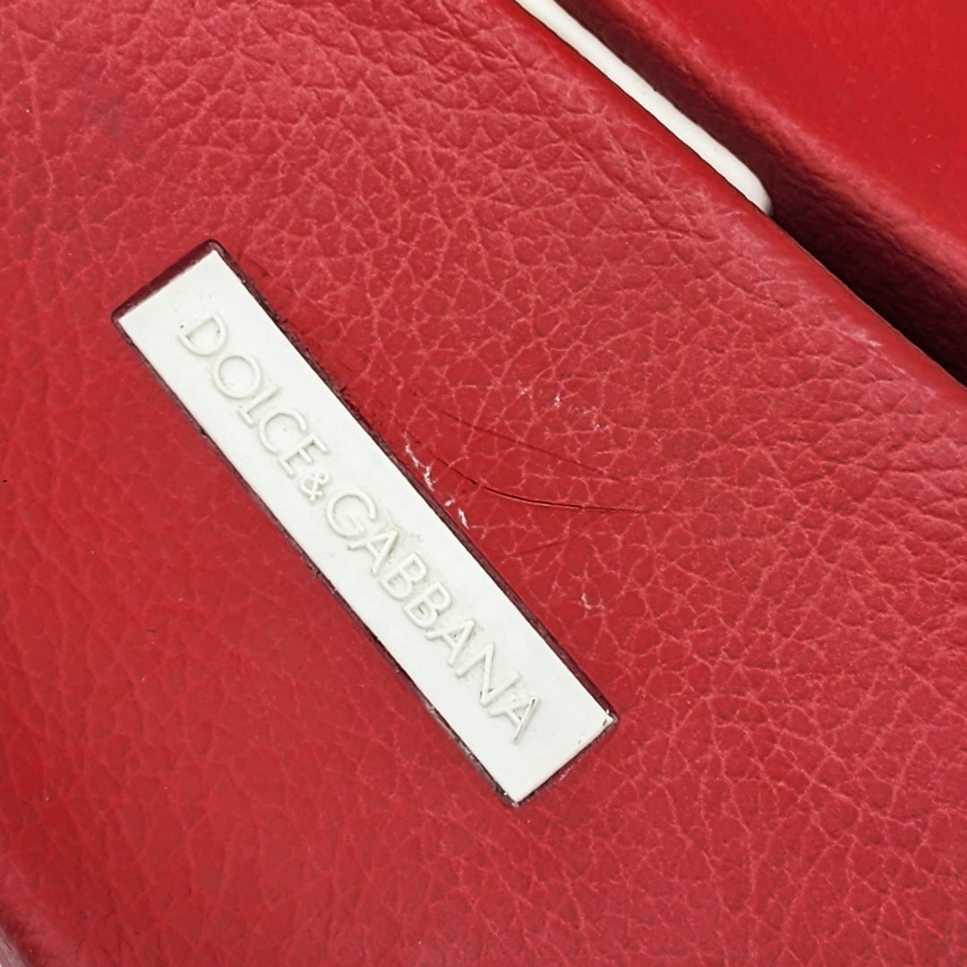 Dolce&Gabbana Saint Barth Rubber Pool Slides in Red EU 39 US 9