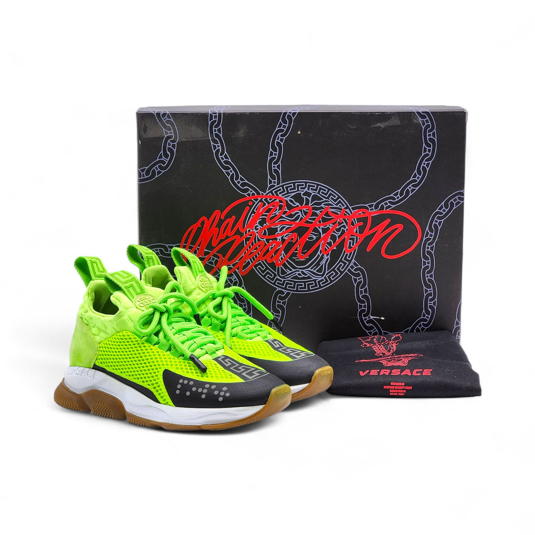 Versace Chain Reaction Women’s Sneakers Neon Green EU 37 US 6.5