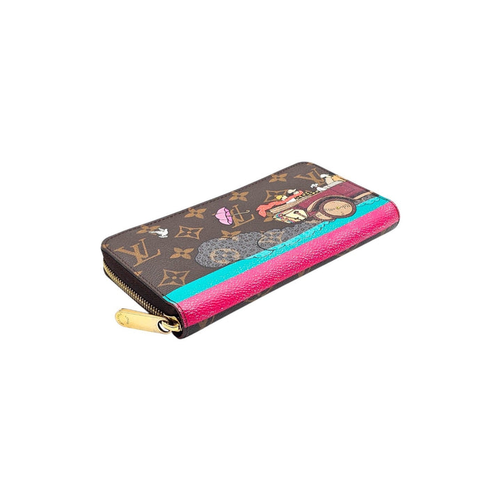 Louis Vuitton Monogram 2015 Christmas Animation Zippy Wallet Hibiscus