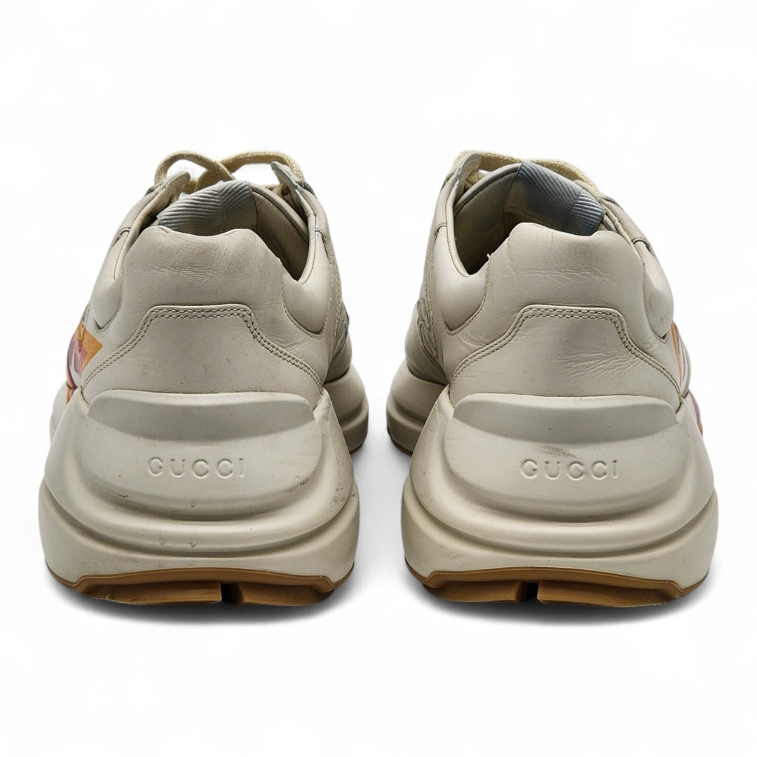 GUCCI Rhyton Interlocking GG Screener Star Leather Sneakers UK 7 US 8