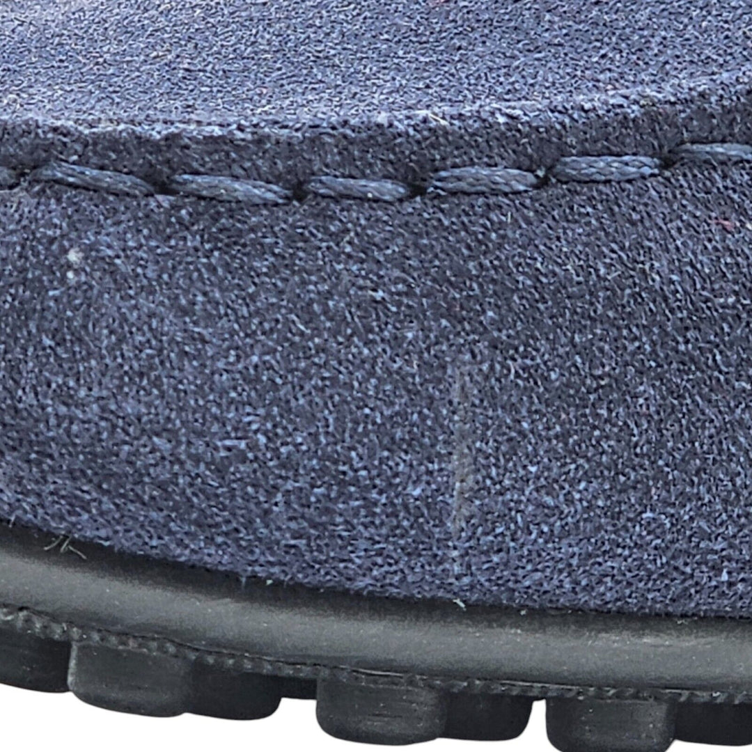 Tod's Driving Shoes City Gommino Suede Loafers Blue US 6.5 UK 5.5