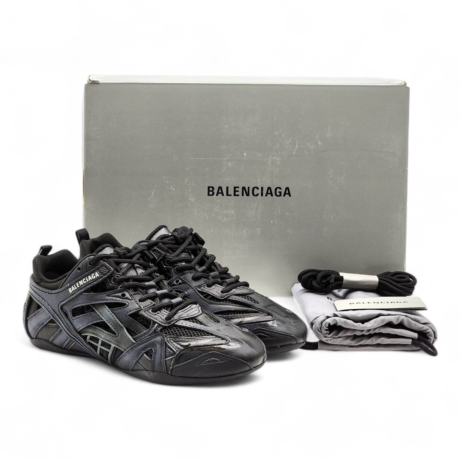 Balenciaga Drive Sneakers Black Monocolor LF EU 37 US 7 – MAC AND LOU