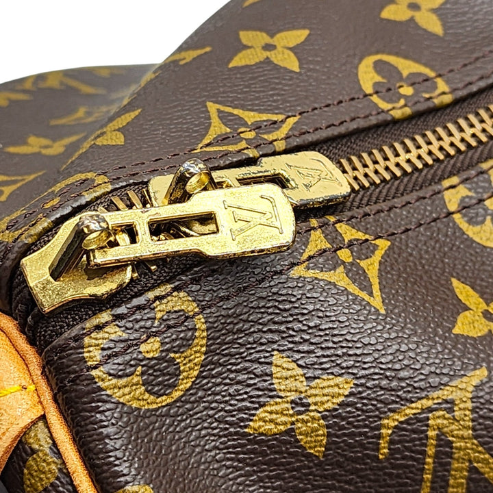 Louis Vuitton Keepall Bandouliere Duffle 45 Brown Canvas