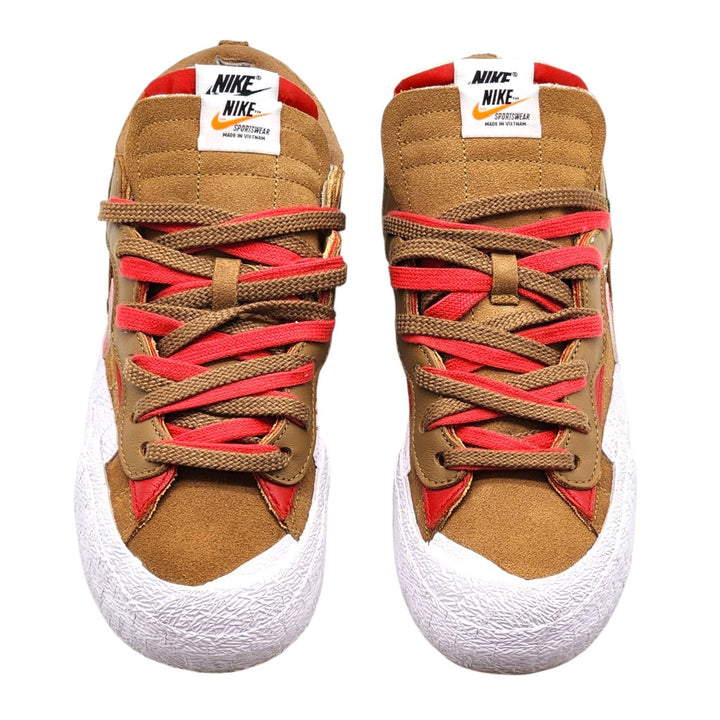 Nike x Sacai Blazer DD1877-200 Low British Tan University Red US 9 - Mint
