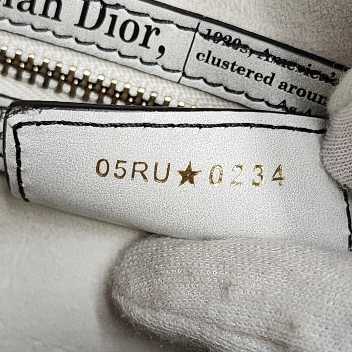 Christian Dior Saddle Bag Newspaper Print Limited Edition 2024 - White Black