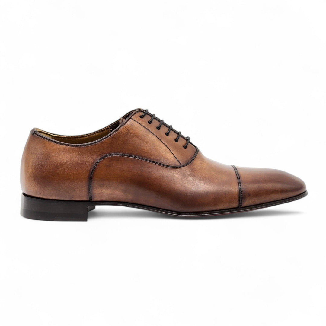 Christian Louboutin Greggo Leather Oxford Shoes Brown EU 40.5 US 7.5