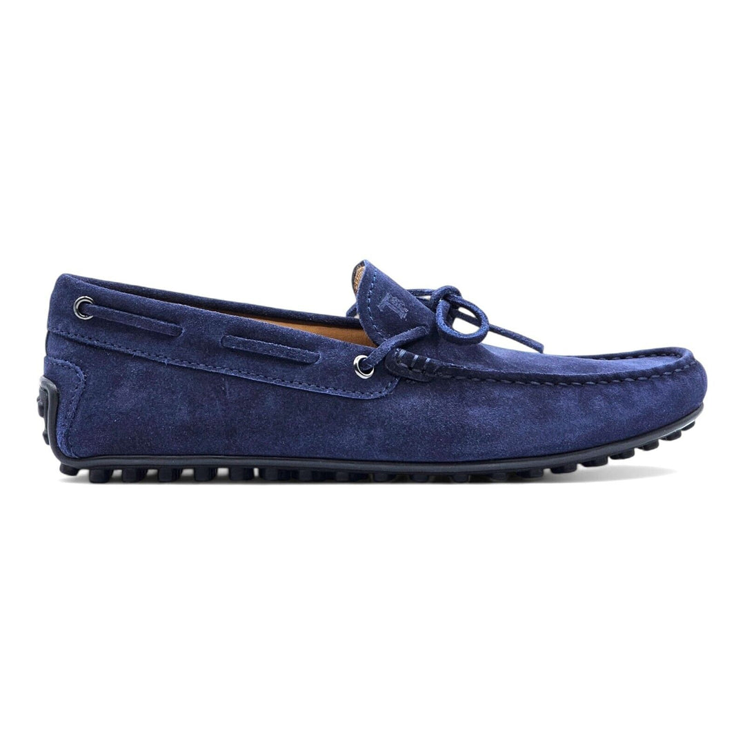 Tod's Driving Shoes City Gommino Suede Loafers Blue US 6.5 UK 5.5