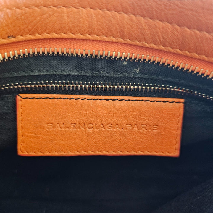 Balenciaga Town City Shoulder Bag Giant SHW Orange 309544