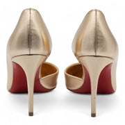 Christian Louboutin Iriza Pumps 85 - Metallic Leather - Gold - 38