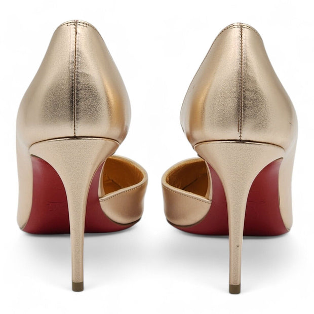 Christian Louboutin Iriza Pumps 85 - Metallic Leather - Gold - 38