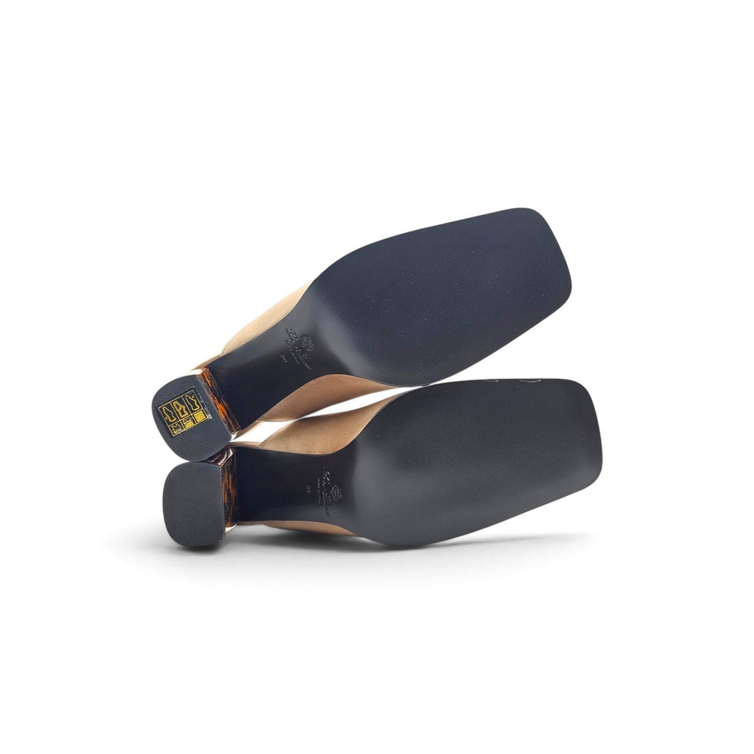 Loro Piana Alba Heeled Mules Vanilla Gleam FAR1163 A0RL EU 39 US 9 - NWOB $1900