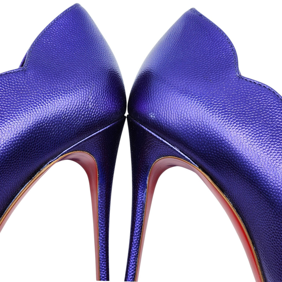Christian Louboutin Hot Chick Leather Pumps 100 Purple EU 39 US 8.5