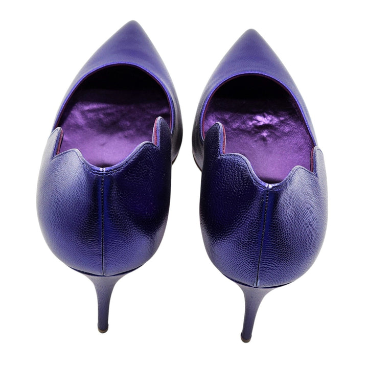 Christian Louboutin Hot Chick Leather Pumps 100 Purple EU 39 US 8.5
