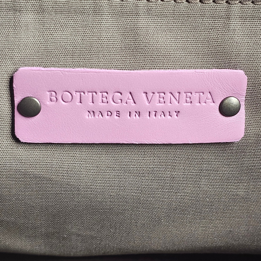 Bottega Veneta Intrecciato Woven Leather Pink Purple Crossbody Shoulder Bag New