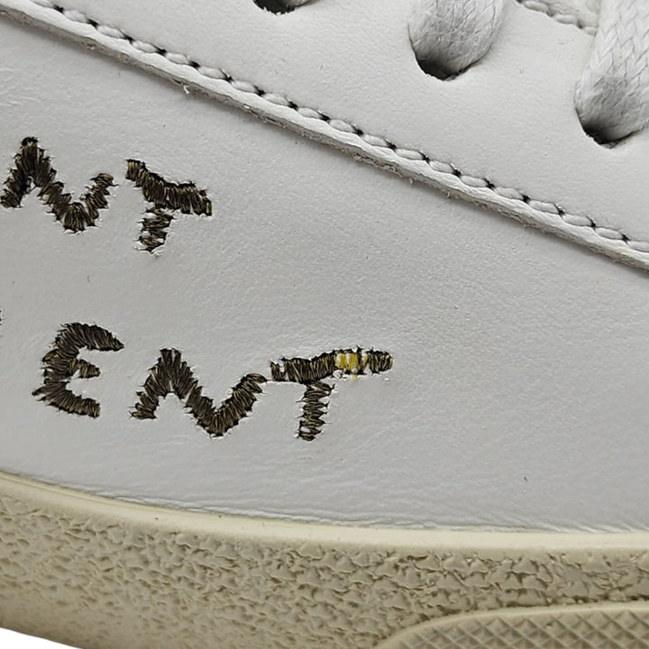 Saint Laurent Court Classic SL/06 Leather Sneakers White EU 36.5 US 6