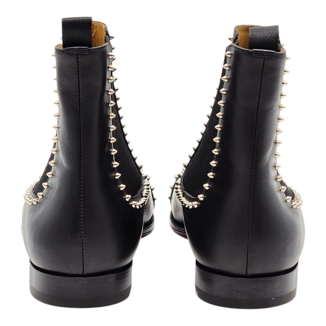 Christian Louboutin Chelsea Cloo Spike Boots Black EU 45.5 US 12.5