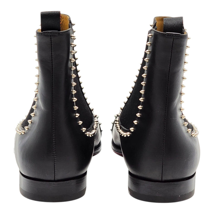 Christian Louboutin Chelsea Cloo Spike Boots Black EU 45.5 US 12.5