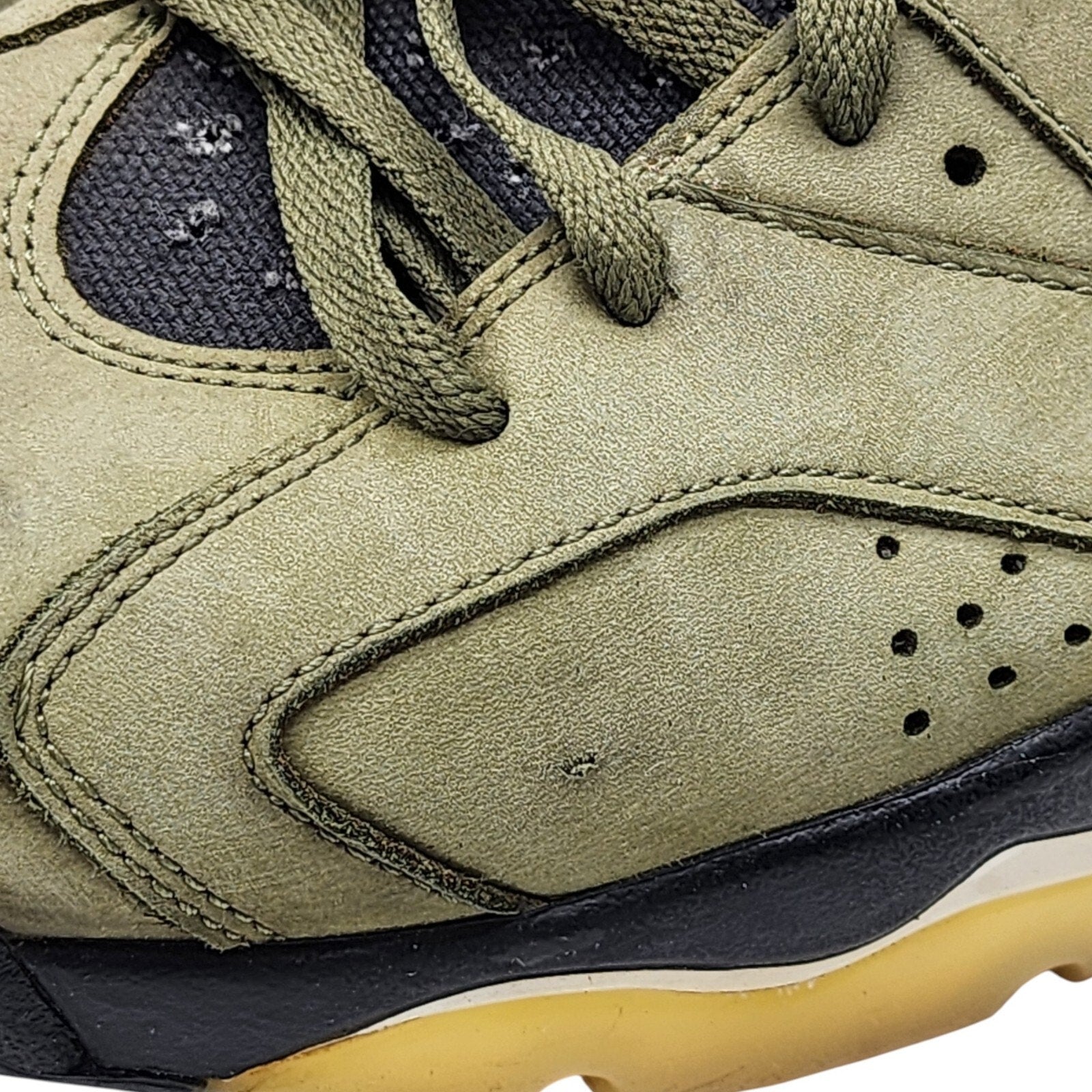 Jordan 6 Retro x Travis Scott Cactus Jack Olive CN1084-200 US 12