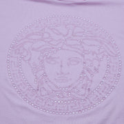 Versace Studded Medusa T Shirt - Cotton - Pink XS 38 IT