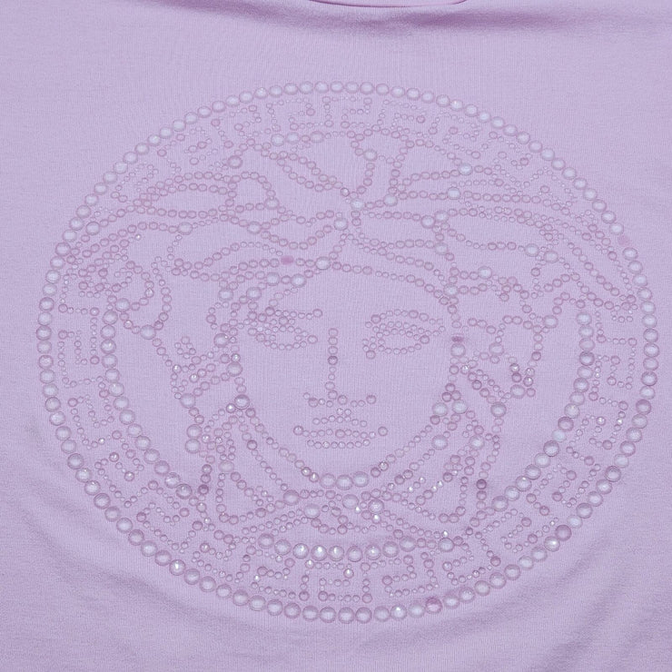 Versace Studded Medusa T Shirt - Cotton - Pink XS 38 IT