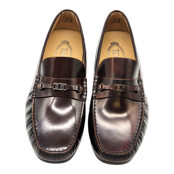 Tod’s City Gommino Leather Loafers Brown UK 7 US 8.5 EU 41.5