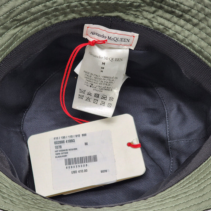 Alexander McQueen Graffiti Bucket Hat Size M Green - NWT $410