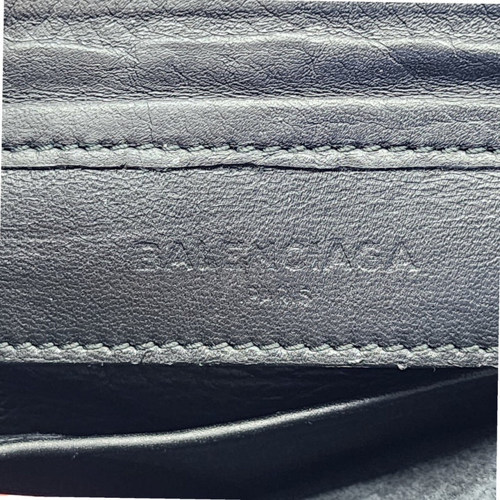 Balenciaga Papier Triple Crossbody Shoulder Bag Black SHW 357321