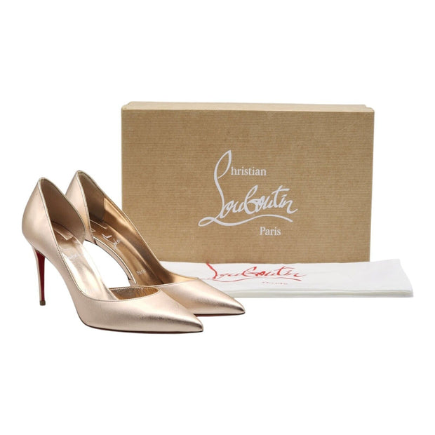 Christian Louboutin Iriza Pumps 85 - Metallic Leather - Gold - 38