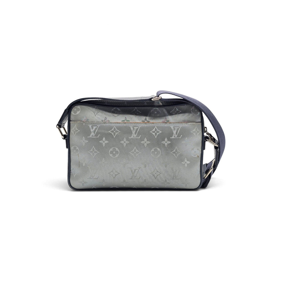 Louis Vuitton Monogram Satellite Alpha Crossbody Messenger Bag Silver M44169
