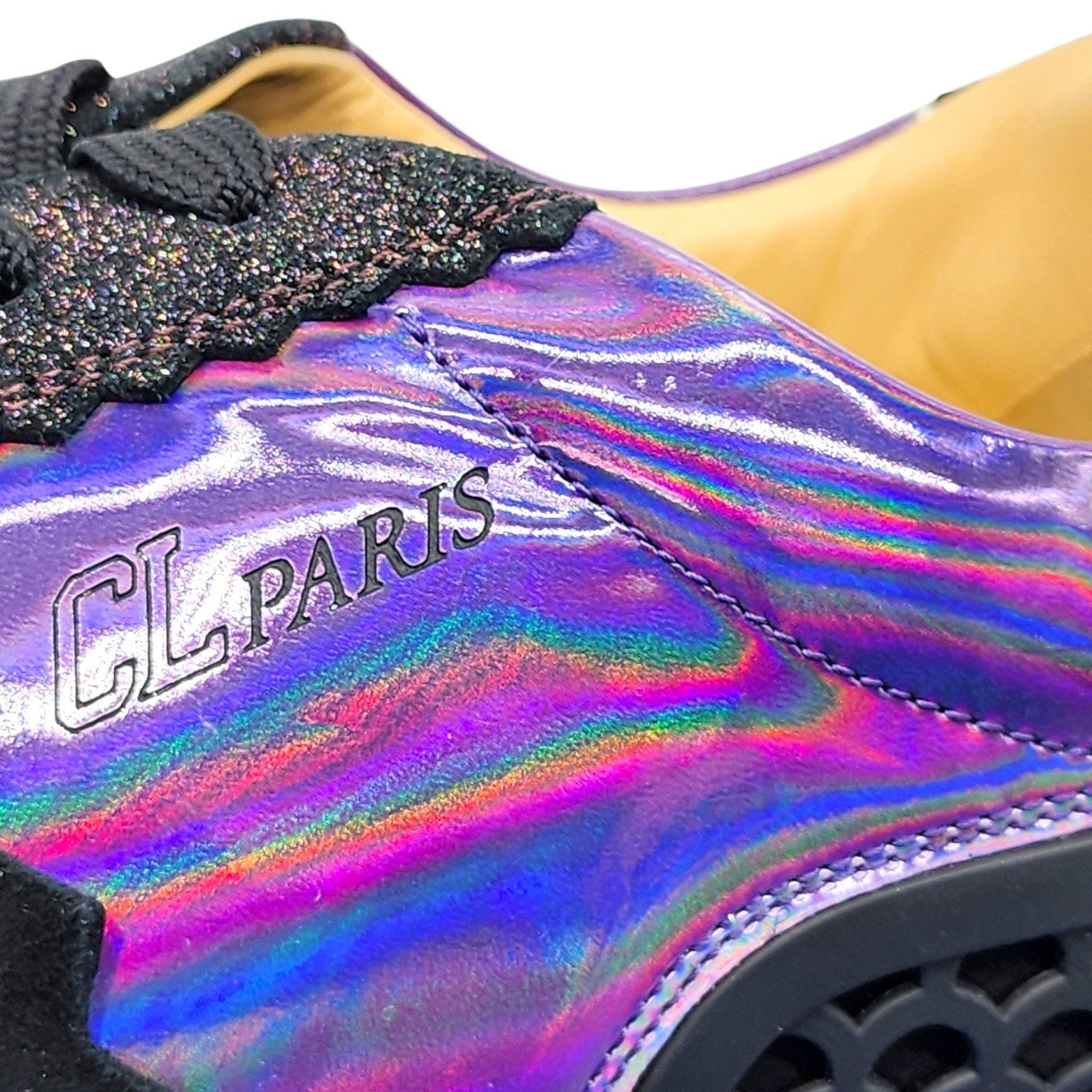 Christian Louboutin Loubishark Glitter Purple Men's Sneakers Christian Louboutin Loubishark Glitter Purple Men's Sneakers