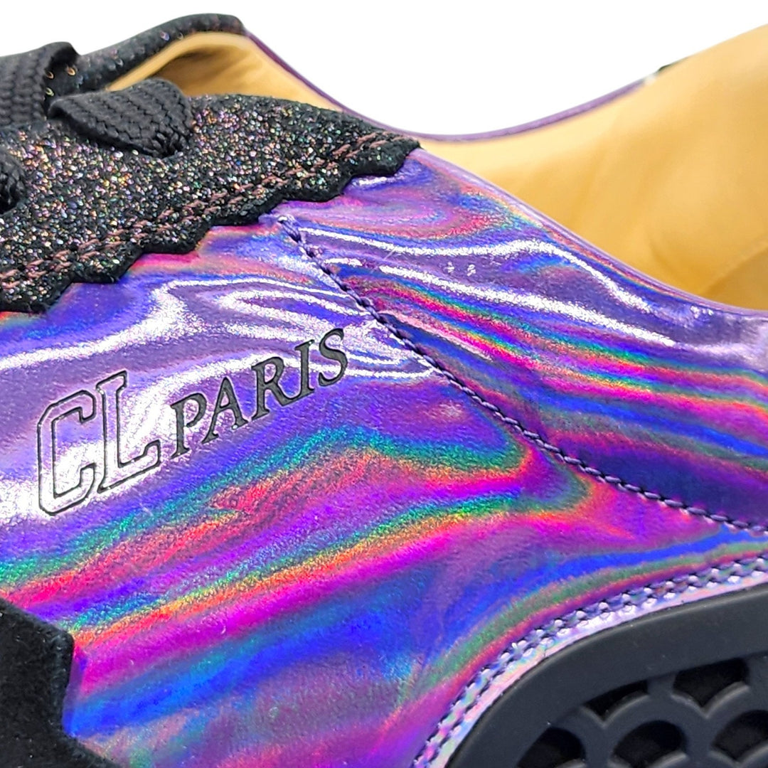 Christian Louboutin Loubishark Glitter Purple Men's Sneakers EU 45.5 US 12.5