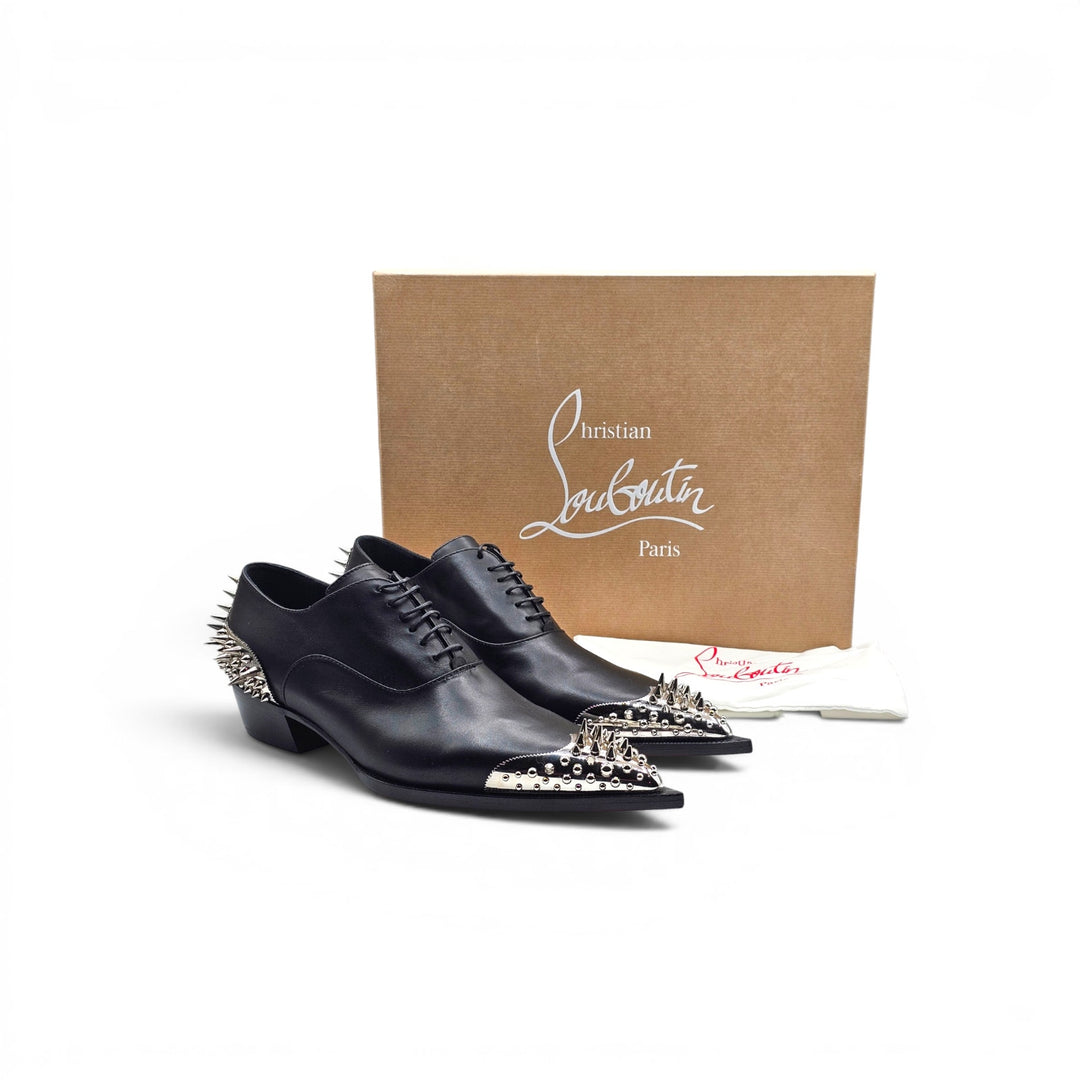 Christian Louboutin Cheliviss Meteor Leather Oxford Shoes EU 42.5 US 9.5 $2695