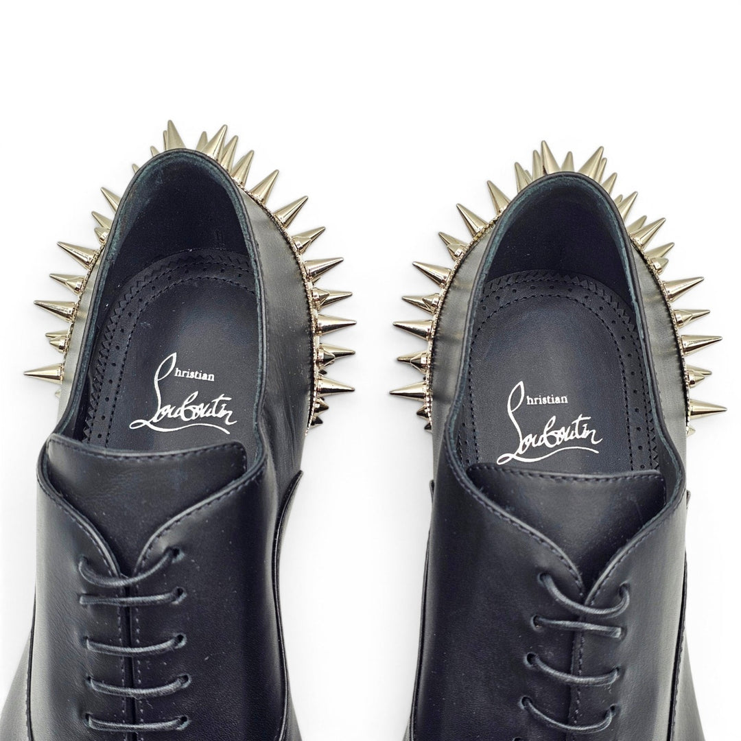 Christian Louboutin Cheliviss Meteor Leather Oxford Shoes EU 41.5 US 8.5