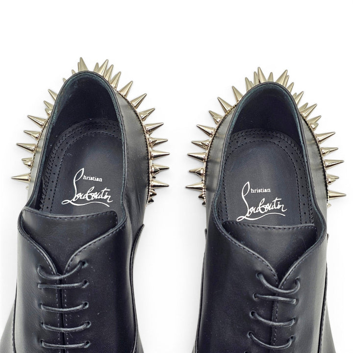Christian Louboutin Cheliviss Meteor Leather Oxford Shoes EU 41.5 US 8.5