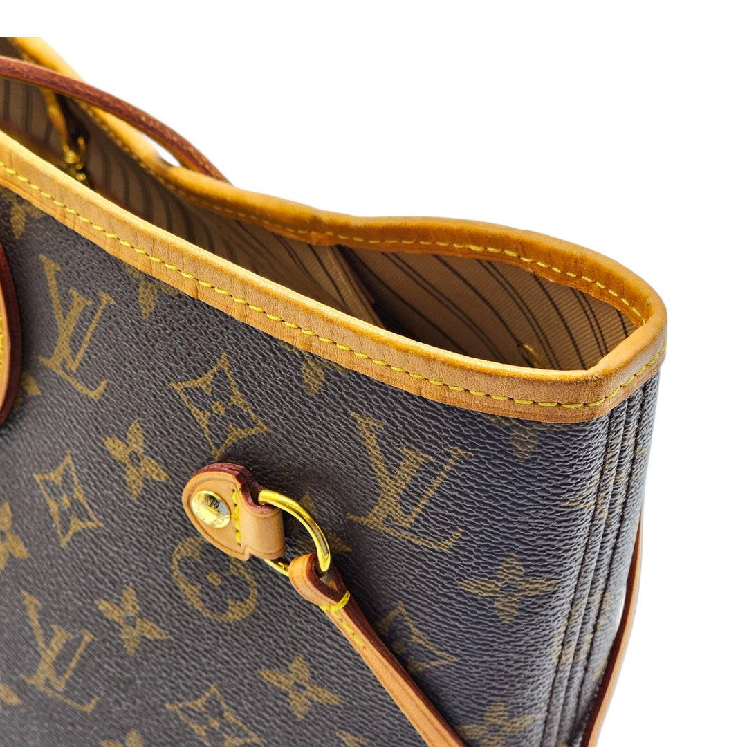Louis Vuitton Neverfull MM Monogram Canvas Tote Bag M40156 Brown