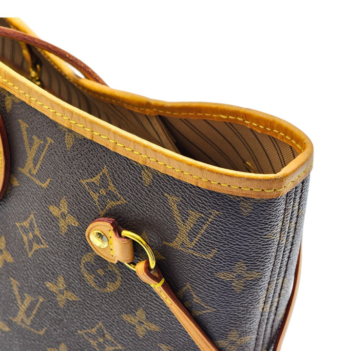 Louis Vuitton Neverfull MM Monogram Canvas Tote Bag M40156 Brown