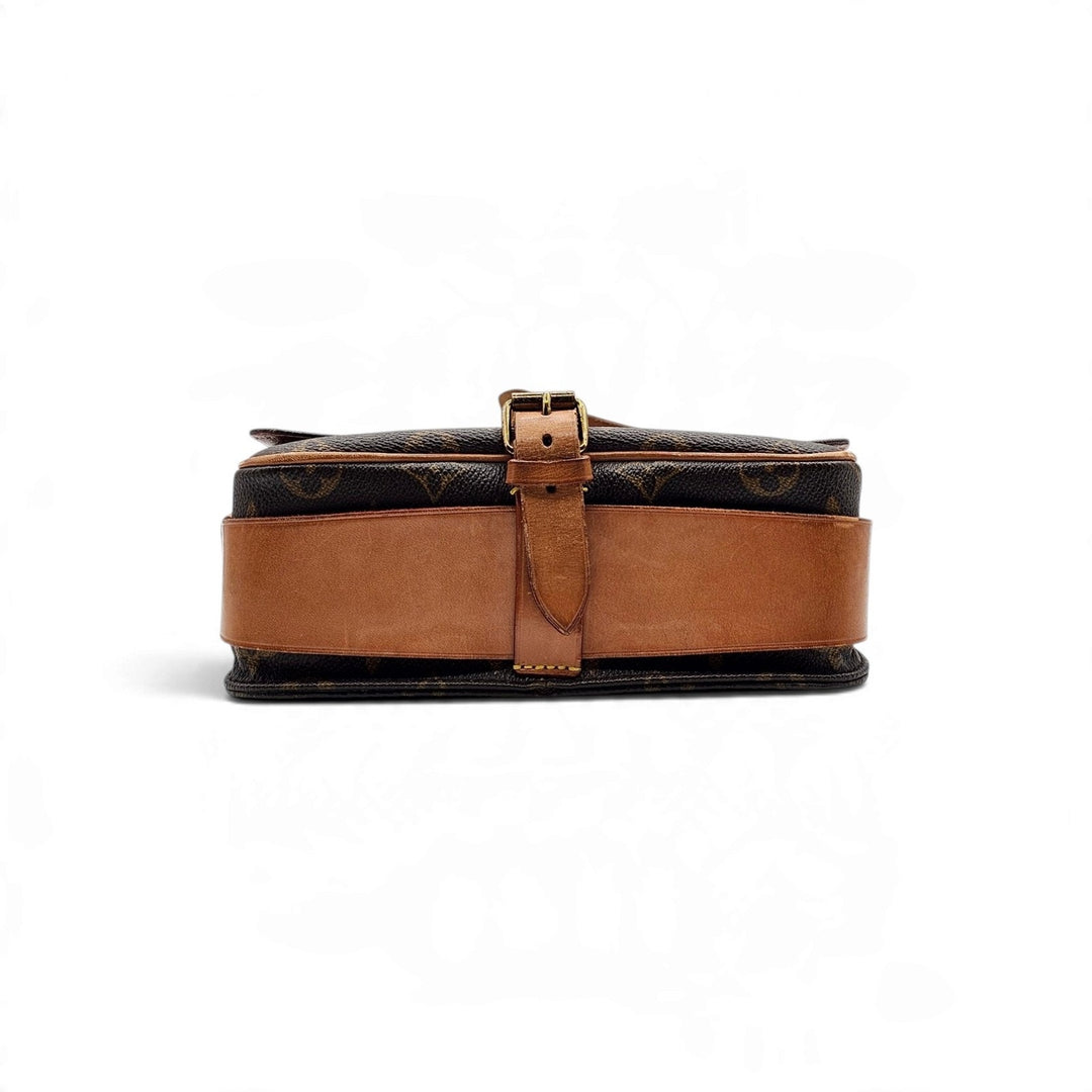Louis Vuitton Cartouchiere Vintage LV Monogram Crossbody Shoulder Bag