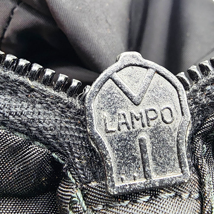 Prada Unisex Triangle Logo Nylon and Leather Crossbody Shoulder Bag Black