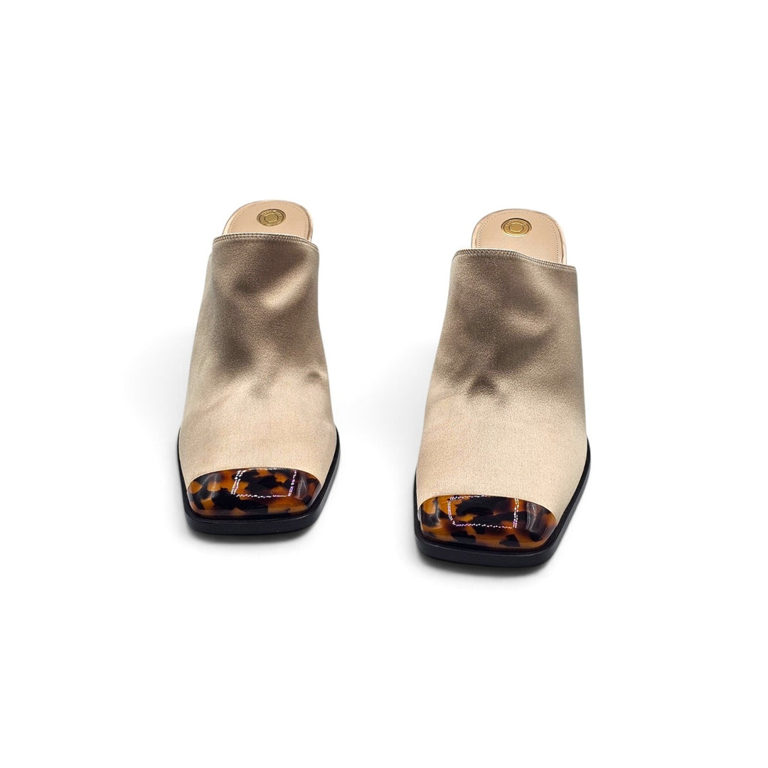 Loro Piana Alba Heeled Mules Vanilla Gleam FAR1163 A0RL EU 36 US 6 - NWOB $1900
