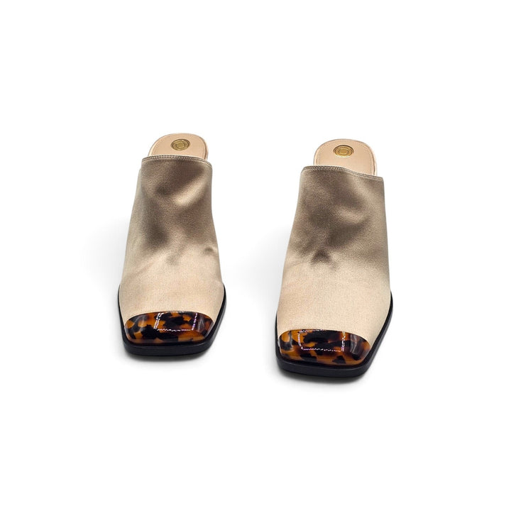 Loro Piana Alba Heeled Mules Vanilla Gleam FAR1163 A0RL EU 36 US 6 - NWOB $1900