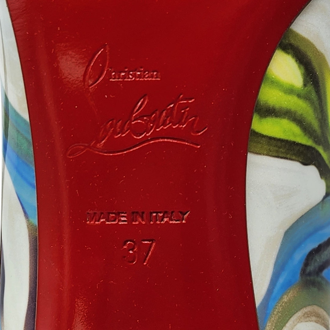 Christian Louboutin Miss Jane Leather Pumps Multicolor EU 37 US 6.5