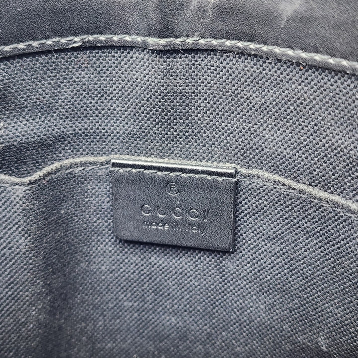 Gucci GG Supreme Small Messenger Crossbody Bag Black Gray 792082 - $1580