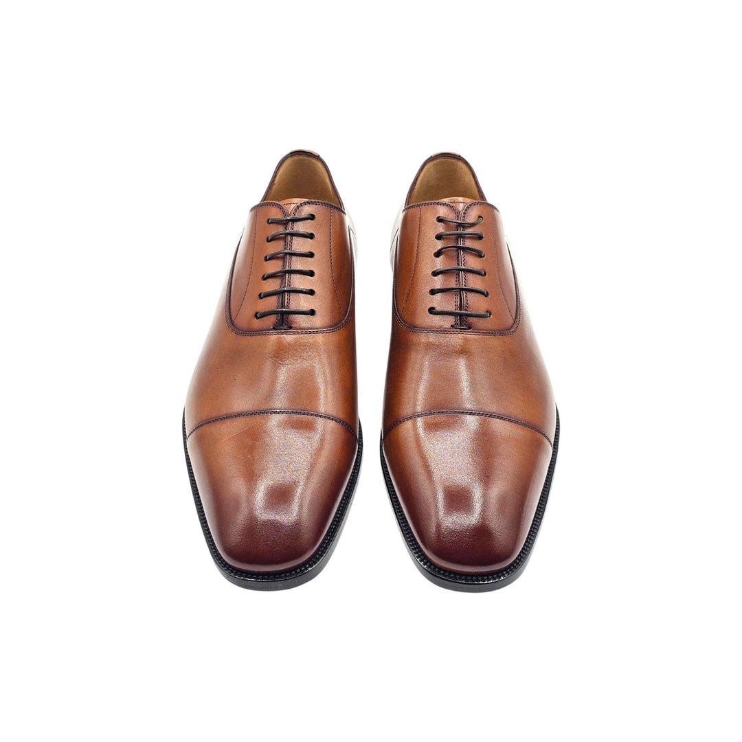 Christian Louboutin Greggo Leather Oxford Shoes Brown EU 42 US 9 - $1050
