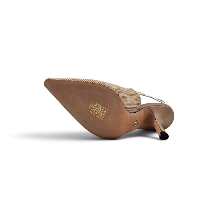 Christian Dior J'Adior Slingback Pumps in Nude Technical Fabric