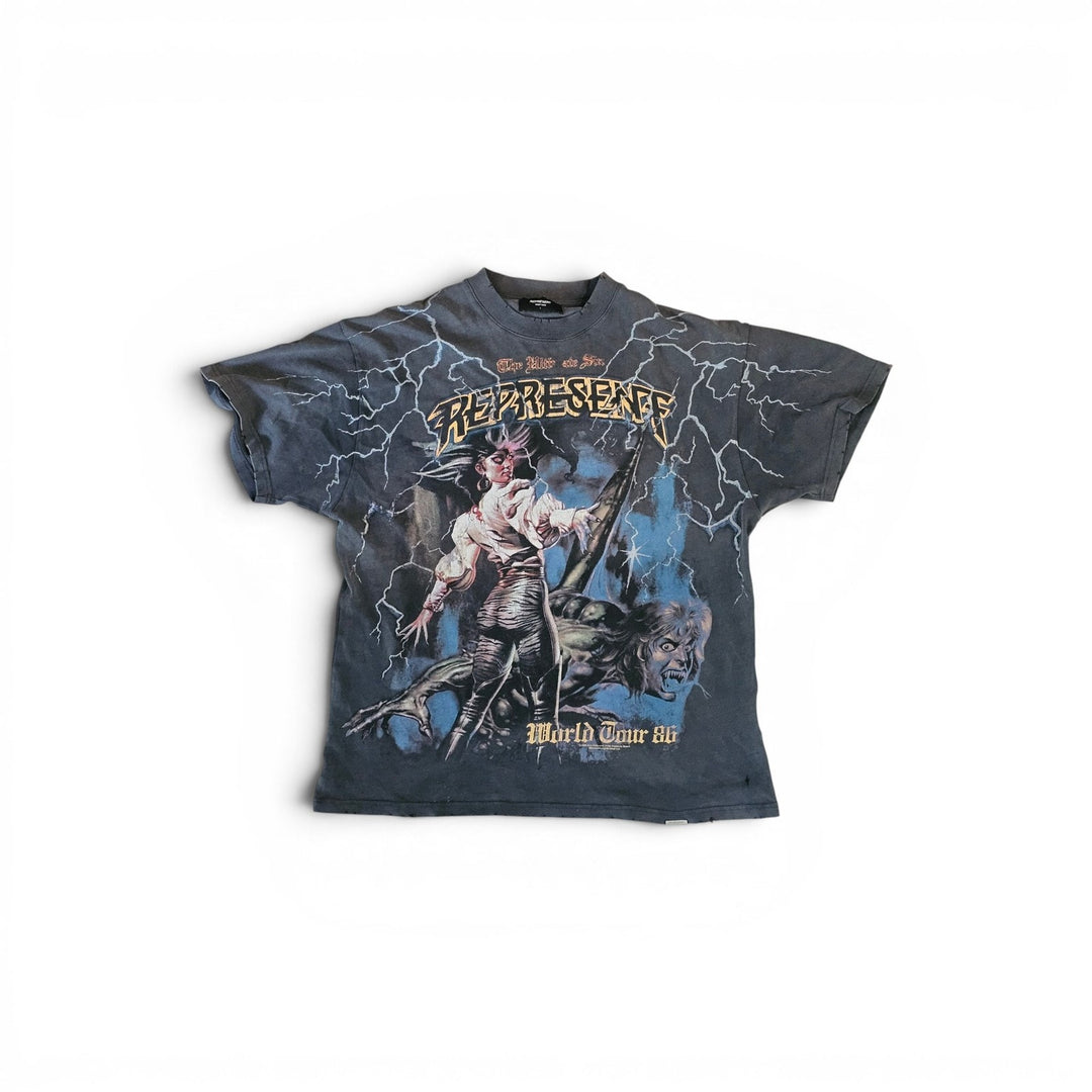 Represent x Ozzy Osbourne Ultimate Sin World Tour 86 Graphic T Shirt Large