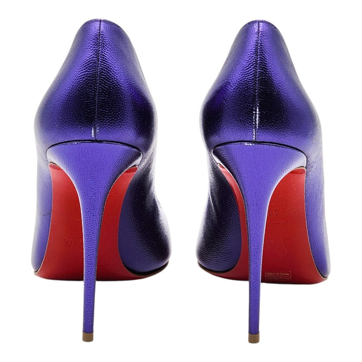 Christian Louboutin Hot Chick Leather Pumps 100 Purple EU 39.5 US 9