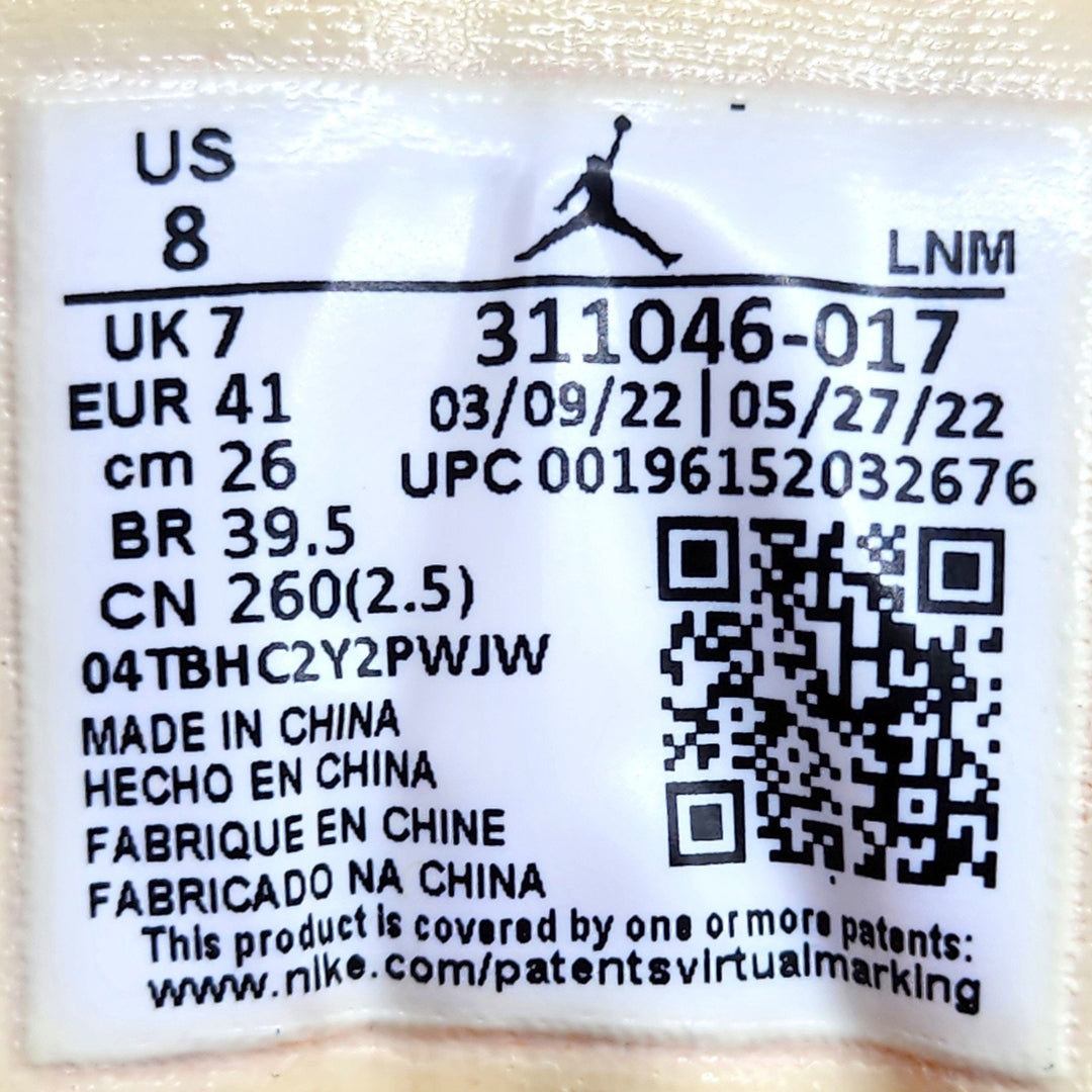 Air Jordan Dub Zero 311046- 017 Men’s Sneakers Black Taxi EU 41 US 8 - NWB